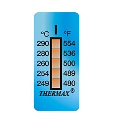 Thermax temperature measuring paper 5I: 249-290 degrees