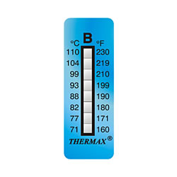 Thermax temperature measuring paper 8B: 71-110 degrees